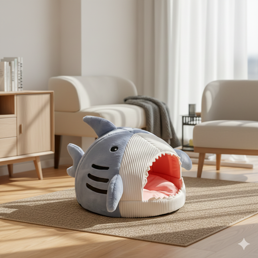 Luxury Plush Shark Bed