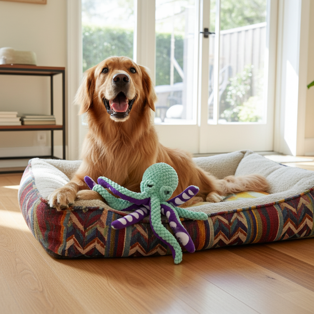 Plush Octopus Dogs Toy