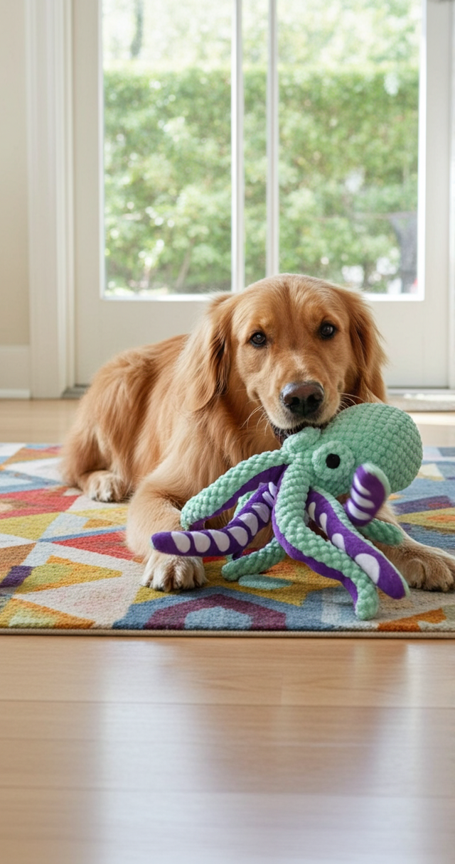 Plush Octopus Dogs Toy